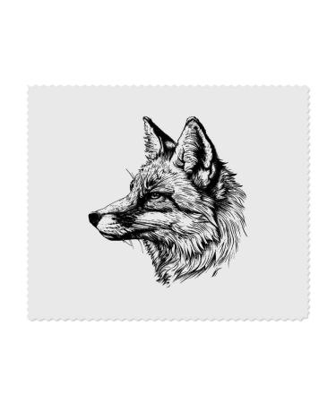 x Microfiber Cleaning Cloths "Fox Side Profile" (LC00026257)