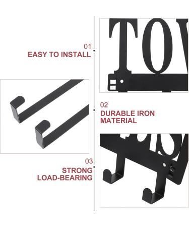 CHILDWEET Towel Hook 1pc Door Hook Storage Hooks Over The Door Clothes Hanger Punch Storage Rack Back Door Key Hook - Buy Online on SooperMarket.com