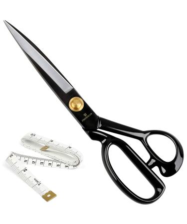 Fabric Scissors Professional 10 inch Heavy Duty Scissors for Leather Sewing shears for Tailoring Industrial Strength High Carbon Steel Tailor Shears Sharp for Home Office Artists Dressmakers 10inch