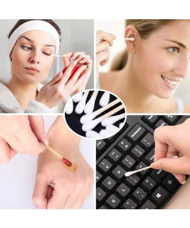 Kingzhuo Cotton Swabs - 10.2 cm Wooden Sticks for Medical Wound Care & Skin Cleaning | 1000 Pieces | Ideal for Home Office & School - Buy Online on SooperMarket.com