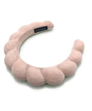 The French Beauty Company Terry Cloth Headband for Women - Skincare, Face Washing, Makeup, Haircare - Ballet Blush Pink - Buy Online on SooperMarket.com