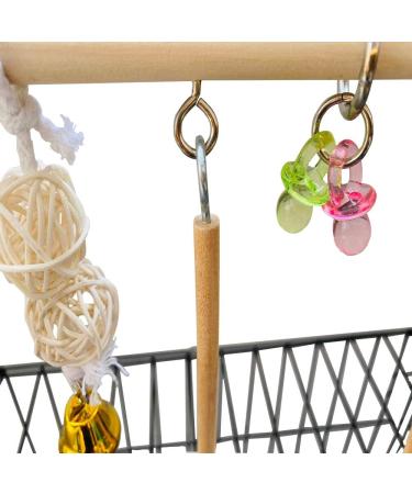 PINVNBY Bird Playground Parrot Play Gym Parakeet Cage Play Stand Wooden Perches Playpen Ladders Conure Chewing Climbing Swing Toy Birdcage Accessories for Small Cockatoo Cockatiel Lovebirds Budgie - Buy Online on SooperMarket.com
