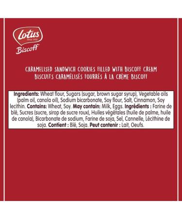 Lotus Biscoff - Caramelized Sandwich Cookies - Original Biscoff Cream Filling 1 sleeve of 15 cookies - Buy Online on SooperMarket.com