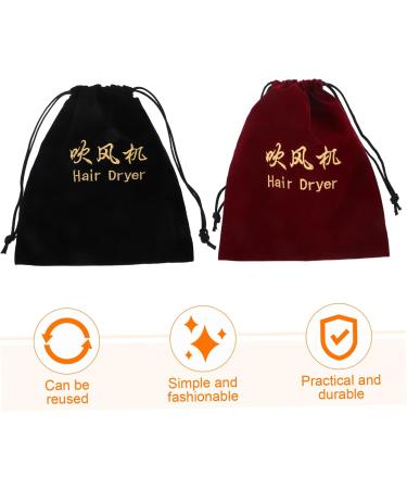 Sosoport 2pcs Hair Dryer Storage Bag Duffle Bag for Travel Styling Tools Appliances Travel Bag Hotel Supplies - Buy Online on SooperMarket.com