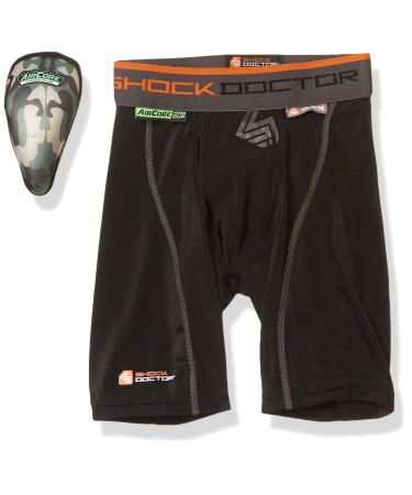 Shock Doctor Adult 235 Compression Short Hard Cup Black X-Large