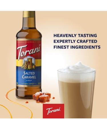 Torani Vanilla Flavour Syrup 750ml bottle 2 Pack Transparent & Salted Caramel Flavour Syrup PET (Plastic) 750ml - Buy Online on SooperMarket.com