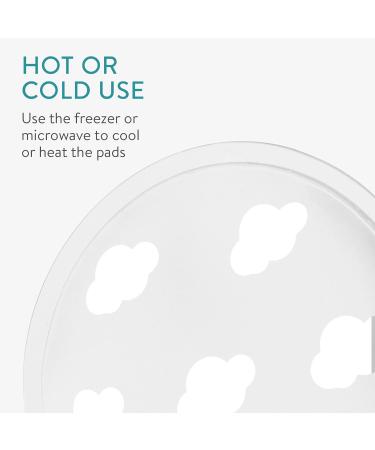 Navaris 4x Reusable Gel Eye Pads - Cooling & Heating Eye Patches for Dark Circles - Stylish Cloud Design - Buy Online on SooperMarket.com