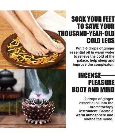 Buy Organic Ginger Oil for Lymphatic Drainage 3-Piece Set | Spa & Body Massage Oil for Swelling & Blood Circulation - Buy Online on SooperMarket.com