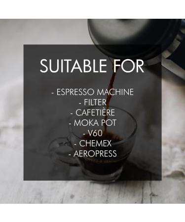 Caff Nero - Brazil Blend Roasted Ground Coffee - Medium Dark Roast - 1.2KG (6 x 200g Bulk Pack) - Buy Online on SooperMarket.com