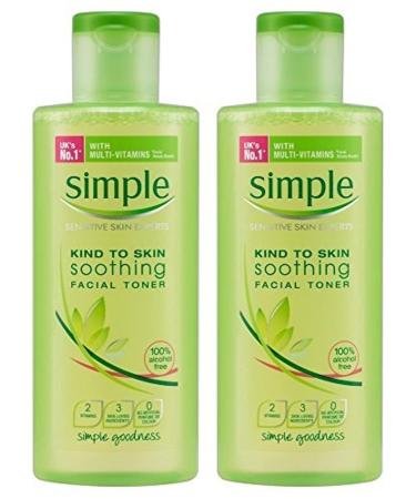 Simple Kind To Skin Soothing Facial Toner 6.7 Ounce (200ml) (Pack of 2)