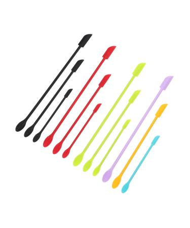 Magiclulu 12st scraper for cosmetic bottles Silicone scraper cream spatula jam jar brushing user bottle scraps made of silicone cake simply dessert peel angel