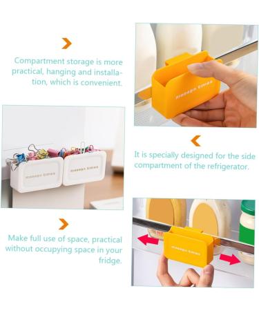 CIYODO 2pcs Box Storage Box Mini Refrigerator Office Supplies Side Food Fridge Side Door Holder It Can Move - Buy Online on SooperMarket.com