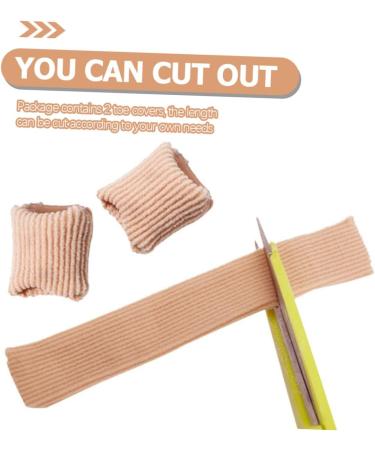 Healifty 6 Pcs Toe Cover Men's Gel Silicone Sleeves - Anti-Friction Toe Tubes & Finger Sleeves, Beige, Reusable & Cuttable - Buy Online on SooperMarket.com