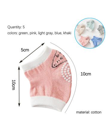 GVSAVY Soft Non-Slip Stretchy Knee Pads for Baby Crawling Safety - Pack of 5 Pairs - Buy Online on SooperMarket.com