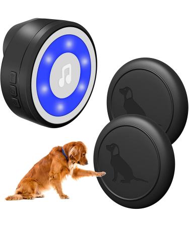 MYPIN COURST HOUSE TRING Celbn IP65 Waterproof door bell for dogs pets Touched door bells sensor litter bell with 20 ringtones and 4 modes LED flash (1 receiver & 2 transmitters) 1 receiver + 2 transmitters (PET0172)