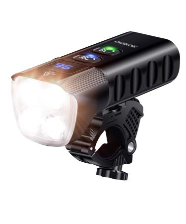 Bike Light Front, Super Bright 10000 Lumens USB Rechargeable Bicycle Headlight with IP65 Waterproof and 13 Lighting Modes Bicycle Light Fits for Bike All Road Bicycle Mountain Night Riding