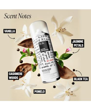 IGK GOOD BEHAVIOR Set | 4-in-1 Prep Spray + Spirulina Protein Smoothing Spray | Frizz Control + Heat Protectant | Vegan + Cruelty Free Good Behaviour 5.6 Fl Oz + 7 Fl Oz (Pack of 2) - Buy Online on SooperMarket.com