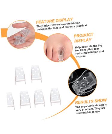 3 Pairs Bunion Toe Separator Silicone Gel Men's Tool | Valgus Separator & Hammer Toe Spacers for Foot Care - Buy Online on SooperMarket.com