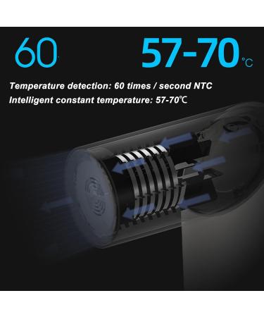 Cordless Hair Dryer Hot Cold Air Hairdryer 3000mAh Rechargeable Foldable Blow Dryers for Home Trable US Plug 100 240V (Blue) - Buy Online on SooperMarket.com