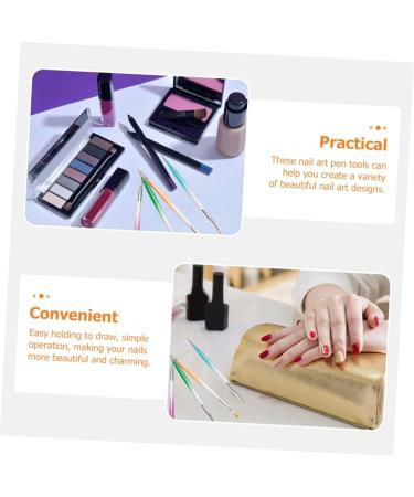 minkissy 4 Sets Nail Pen Carved Aluminum Painting Pen - Buy Online on SooperMarket.com