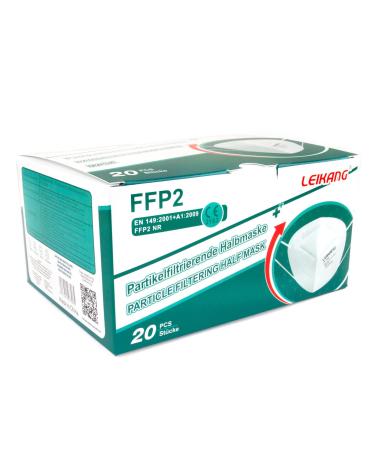 Leikang FFP2 respirator mask face mask LEIKANG Lk-008 white 20 pieces