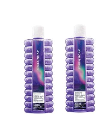 Dancing in Skies Bubble Bath Set - 2 Bottles x 500ml Mean's Double The Bliss of Luxury. Each"Infused with The Scent of Cosmic Violet and Amber Moonstone