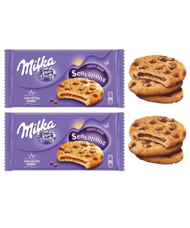 Milka Cookies Sensations Choco Inside 156g - Pack of 2