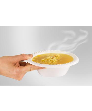 BluShine 12 Oz Disposable Plastic Soup Bowl Plates - 250 Pack | Heavy Duty & BPA-Free | Heat-Resistant & Soak-Proof - Buy Online on SooperMarket.com