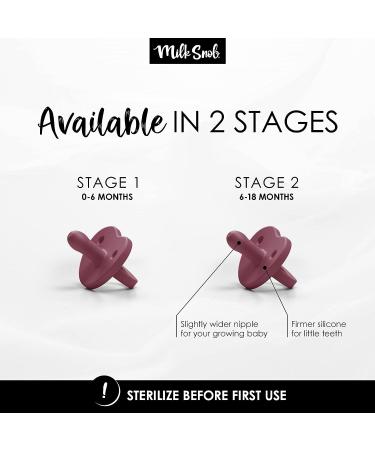 Milk Snob Calm n Cuddle Silicone Pacifier 0-6 Months - BPA Free Paci Teether for Newborns, Baby Registry Shower Gift for Boys and Girls - Buy Online on SooperMarket.com