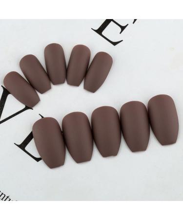 240pc Short Coffin Matte False Nails Set with Case - Trendy Mixed Colored Acrylic Fake Nail Tips for Kids/Women/Girls - Buy Online on SooperMarket.com