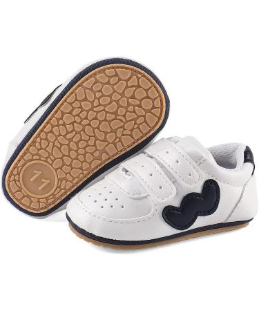 Cheerful Mario Baby First Walking Shoes | Soft PU Leather | Anti-Slip Sole | 12-18 Months | Dark Blue - Buy Online on SooperMarket.com