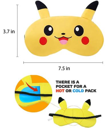 3 Pcs Kids Sleep Masks - Cute Plush Eye Mask Set for Girls, Boys, and Women - Soft & Comfortable Sleep Accessories - Buy Online on SooperMarket.com