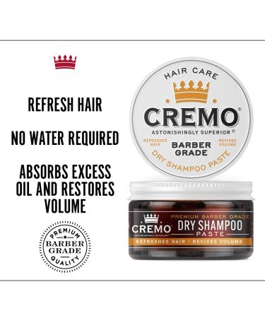 Cremo Barber Grade Dry Shampoo Paste - Refresh Hair Without Water 4 Oz | Buy Online for International Shipping - Buy Online on SooperMarket.com