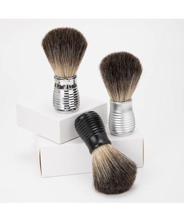 Razor Brush for Beard Care | Practical Hair & Beard Brush | Matt Silver Shaving Tool for Men - Buy Online on SooperMarket.com