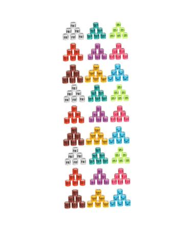 VANZACK 300 Pcs Pigeon Foot Ring Rabbit Cage Bird DNA Testing Kit Pet Tag Poo Bird Supplies Aluminum Plastic 1.1x0.8cmx3pcs Random Colorx3pcs