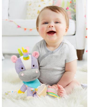 Skip Hop Bandana Buddies Baby Unicorn Toy - Multi-Sensory Rattle & Teething Toy - Buy Online on SooperMarket.com