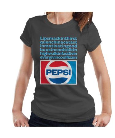 All+Every Pepsi Lip Smackin Thirst Quenchin Women's T-Shirt XXL Charcoal