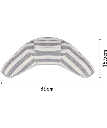 Kids Car Seat Belt Cover Set - Soft Shoulder Pad for Safety & Comfort | Travel Pillow & Neck Support | Universal Fit for Boys & Girls | 1pc Grey Stripe + 1pc Pink Stripe - Buy Online on SooperMarket.com