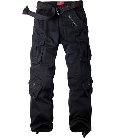 XNMAYA Womens Cargo Pants Quick Dry Casual Military Army - 18 - Black