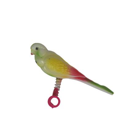 Penn-Plax (BA509 Acrylic Bird Figure, Small Size on Spring | Easily attaches to cage | Give Your Bird a New Friend
