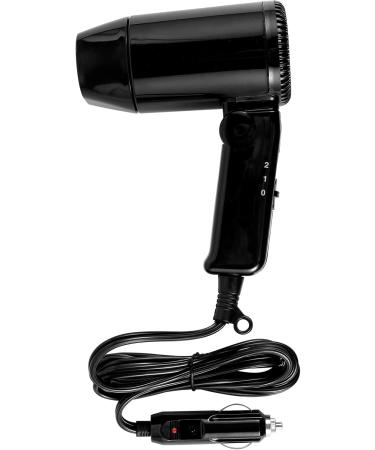SHASUXTING 12V Car Styling Hair Dryer 2 Speed Car Hair Blow Dryer with Foldable Handle Compact Car Hair Dryer Available Hot and Cold Wind Car Styling Hair Blower for Self-Driving Travel Window Defrost Black - Buy Online on SooperMarket.com