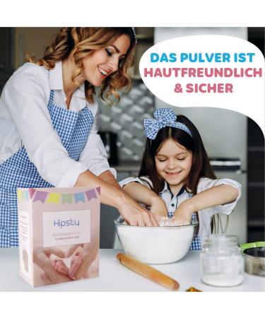 Unique Hipsty Plaster Printing Set for Baby Hand and Footprints | Create Cherished Memories | International Shipping Available - Buy Online on SooperMarket.com