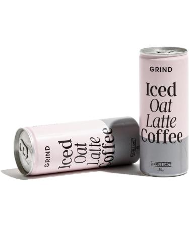 Grind Iced Coffee Oat Latte Ready-To-Drink Cold Brew Coffee 12 x 250ml Refreshing Medium Roast With A Double Shot of Espresso The Perfect Caffeine Boost Iced Oat Latte 250 ml (Pack of 12) - Buy Online on SooperMarket.com