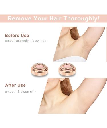 2Pcs Facial Hair Remover Replacement Heads | Generation 1 Single Halo Hair Removal Tools for Women | 18K Gold-Plated Rose Gold Epilators - Buy Online on SooperMarket.com
