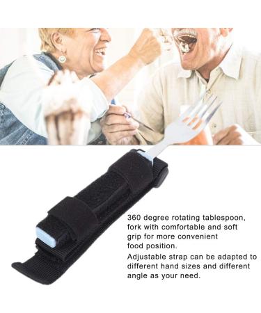 Eating Aids Portable Elderly Spoon Fork Stainless Steel Patients for The Elderly - Buy Online on SooperMarket.com