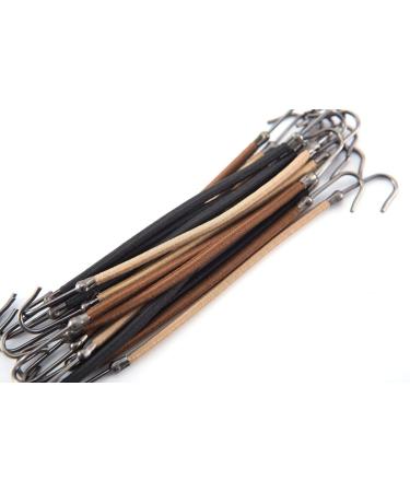15 Pack Blonde, Beige & Apricot Ponytail Hooks Bungee Bands for Women - Styling Accessories for Thick Hair - Elastic Hair Ties & Clips - Buy Online on SooperMarket.com