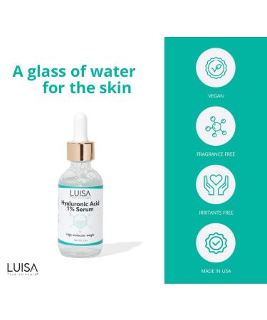 Buy Hyaluronic Acid Serum - Anti-Aging Hydrating Face Serum for Wrinkle Reduction | International Shipping - Buy Online on SooperMarket.com