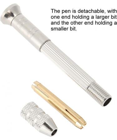 BORDSTRACT Manual Nail Art Punch Tool with 2 Drill Bits Nail Manicure Hand Dril for DIY Nail Piercing and Manicure Projects - Buy Online on SooperMarket.com
