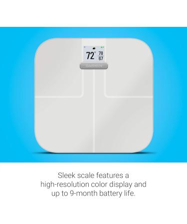 Garmin Index S2 Smart Scale - Wireless Body Fat Muscle Bone Mass & Water% Measurement White (010-02294-03) - Buy Online Internationally - Buy Online on SooperMarket.com