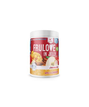 ALLNUTRITION Sugar Free Jam - Frulove In Jelly Apple and Cinnamon - Seriously Low Carb Fruits in Jelly - 80% Fruit Jelly Low Calorie Spread - Sugar Free Marmalade - Vegan Friendly - 1000g